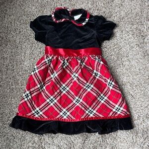 Hanna Andersson Plaid Red and Black Dress